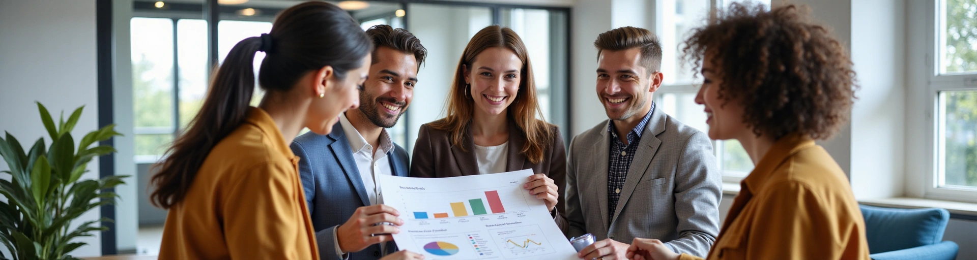 Team collaborating on a health and wellness project